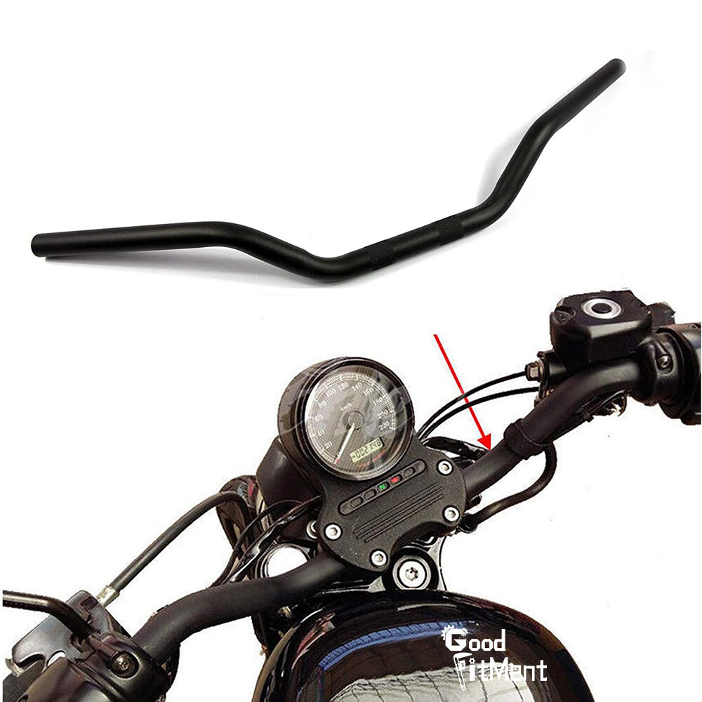For Biltwell Tracker Low Motorcycle 1" 25mm Handlebars Drag Bars Matte Black US