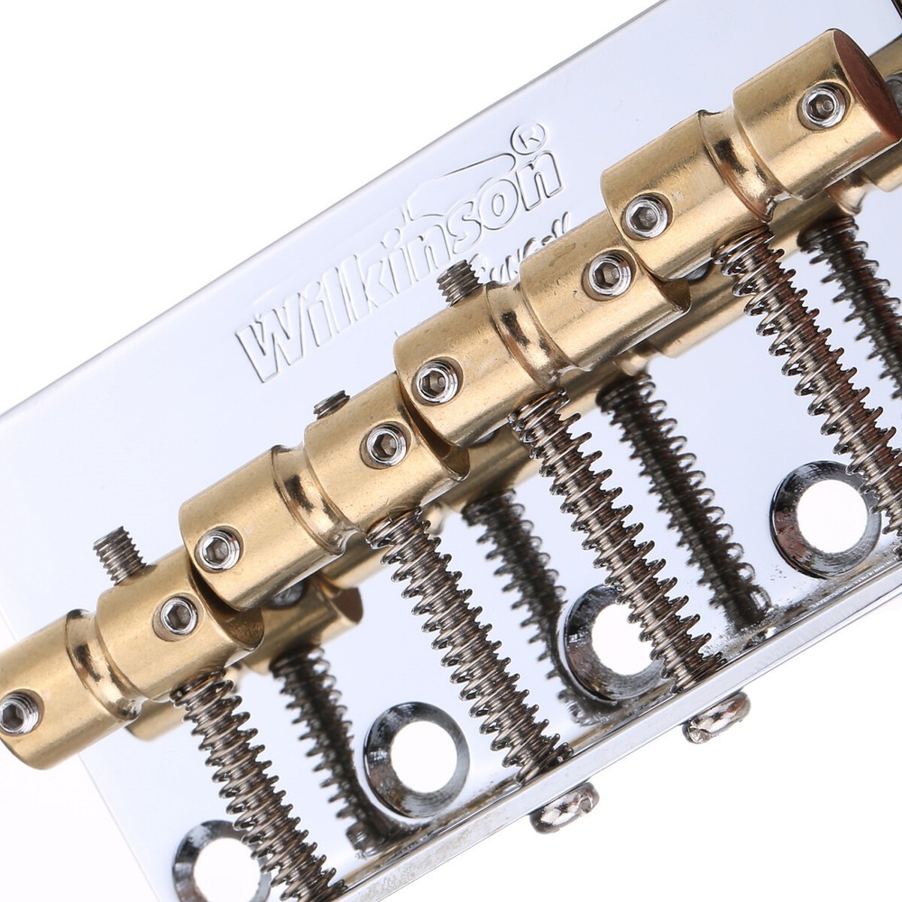 Wilkinson WBBC Chrome Bridge Brass Saddle For 4 String Precision / Jazz Bass