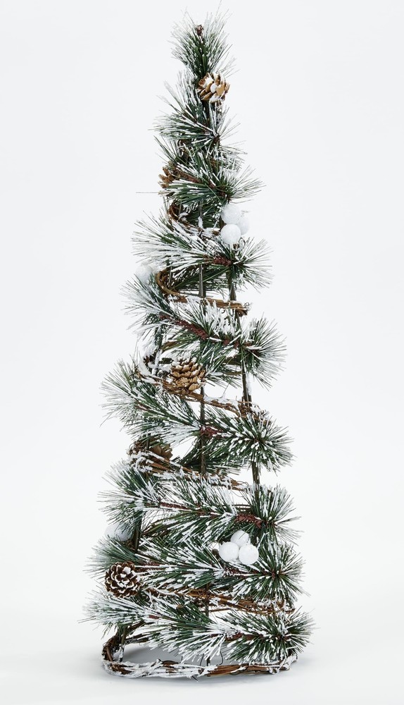 20" Snowy Pine Cone Artificial Christmas Tabletop Tree