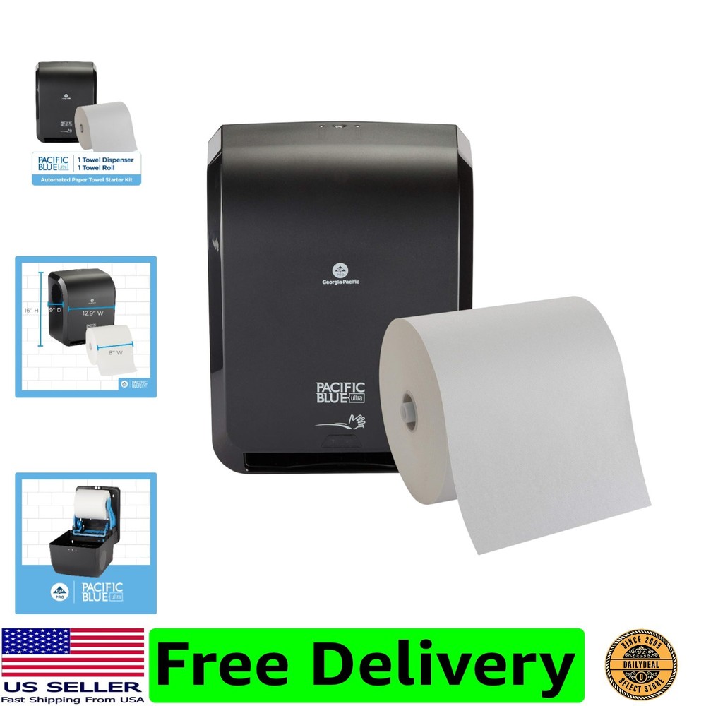 High-Capacity Touchless Paper Towel Dispenser Starter Kit -Wall Mounted Elegance