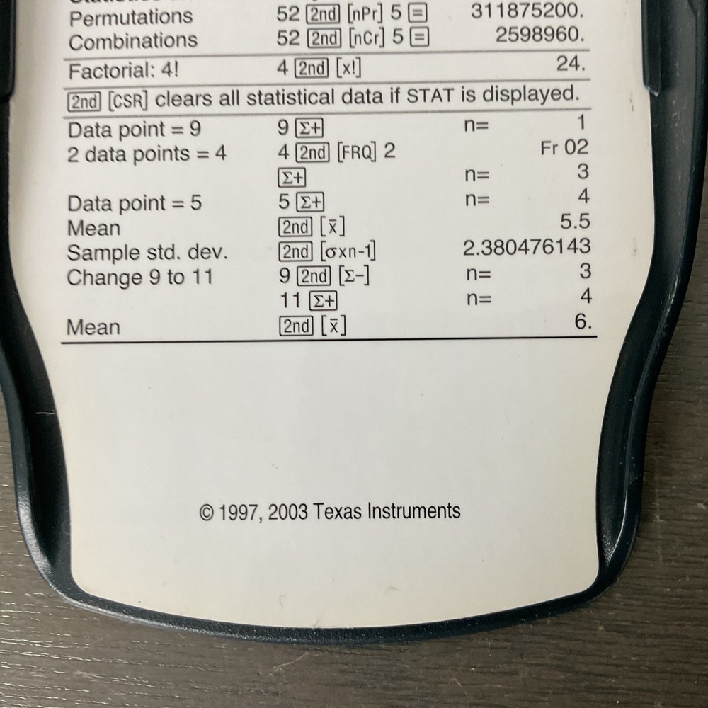 Texas Instruments TI-30XA Gray Trigonometry & Statistics Scientific Calculator