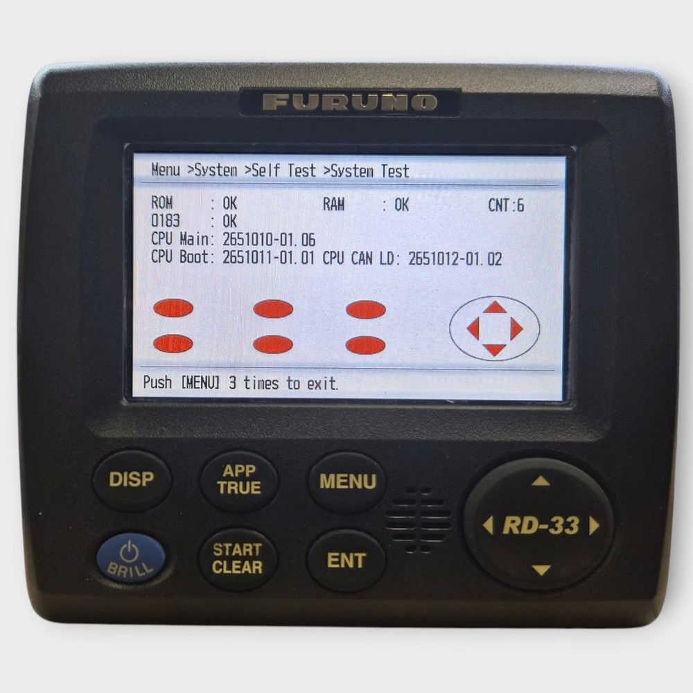 Furuno ~ RD-33 NMEA2000 Data Organizer Display w/ 2m N2k Drop Cable Fully Tested