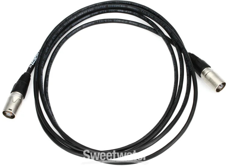 JUMPERZ Blue Line Shielded Cat 5e Cable with etherCON Connectors - 10 foot