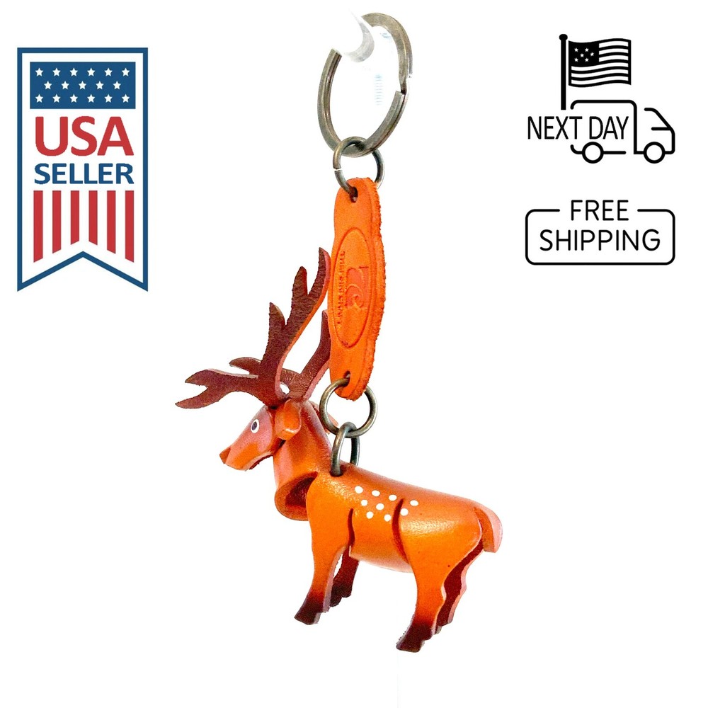 Sika Deer Handmade Leather Keyring