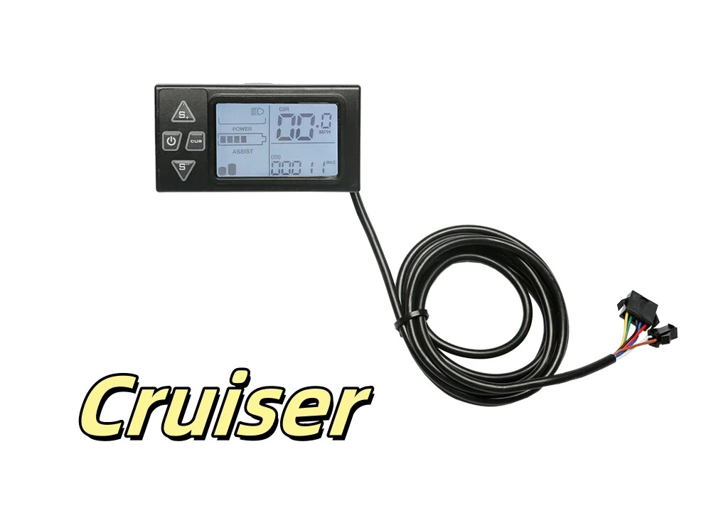 Nakto Display, Multi Function Power Display for Nakto Electric Bikes Waterproof