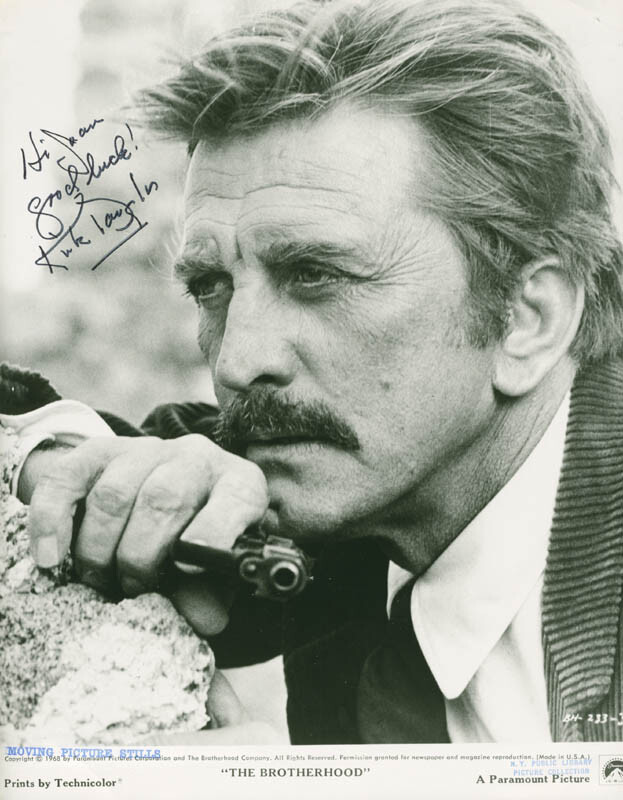 KIRK DOUGLAS - AUTOGRAPHED INSCRIBED PHOTOGRAPH
