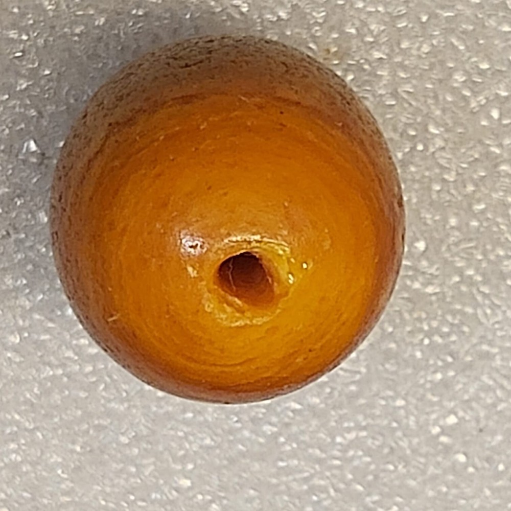 Ancient large amber cabochon bead