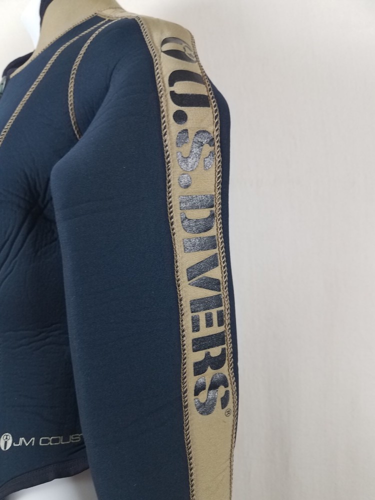 US Divers Wet Suit Navy Blue Tan Size Small S