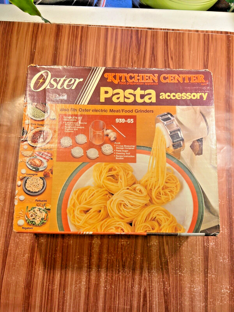 Oster Kitchen Center Pasta Accessory Attachment 939-65 Vintage 1983 Kitchen Tool