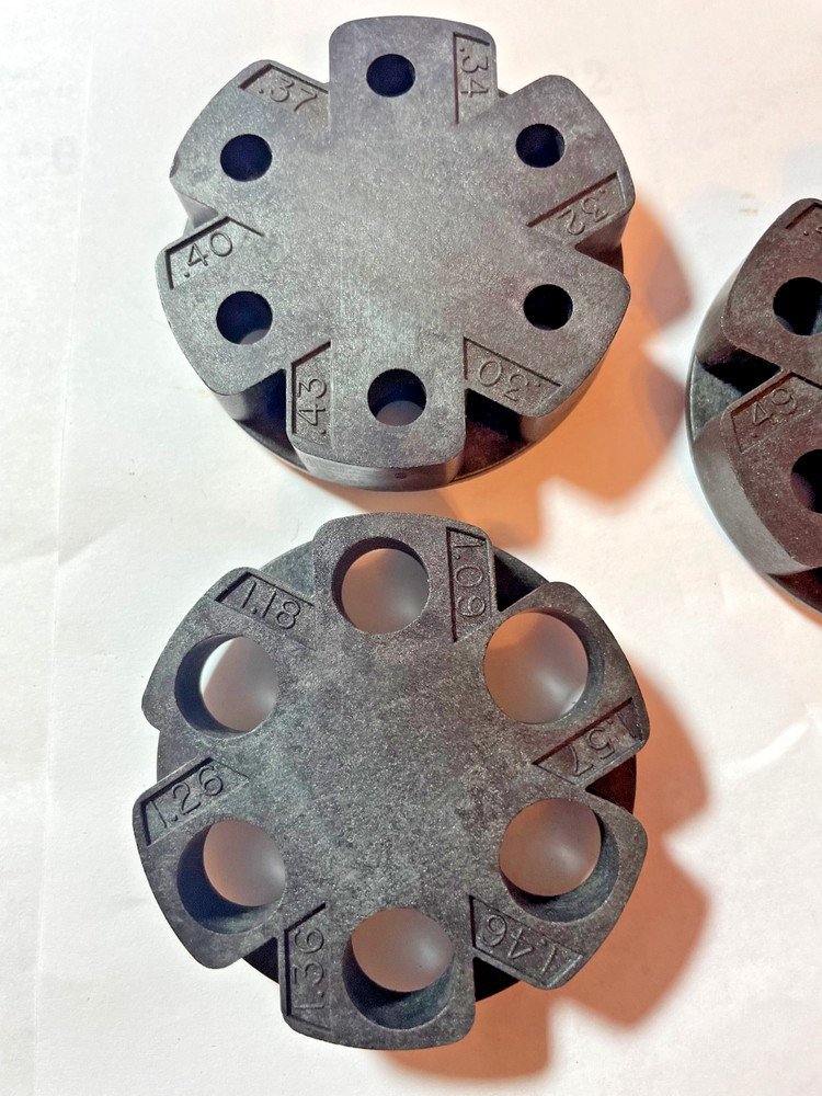 Lee Auto Disk Powder Measure Inserts - 3 Different Disc - A B D - Good Condition