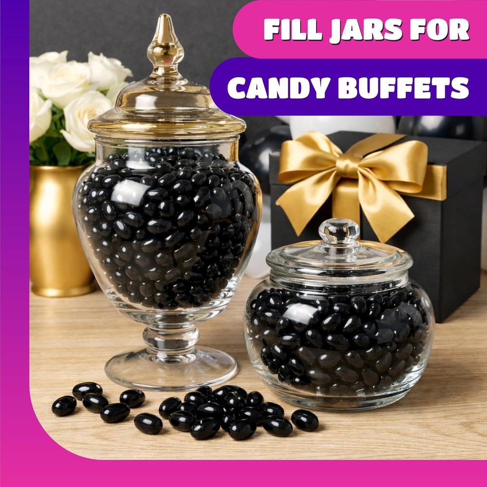 Black Licorice Jelly Beans - 2 Pound Pack
