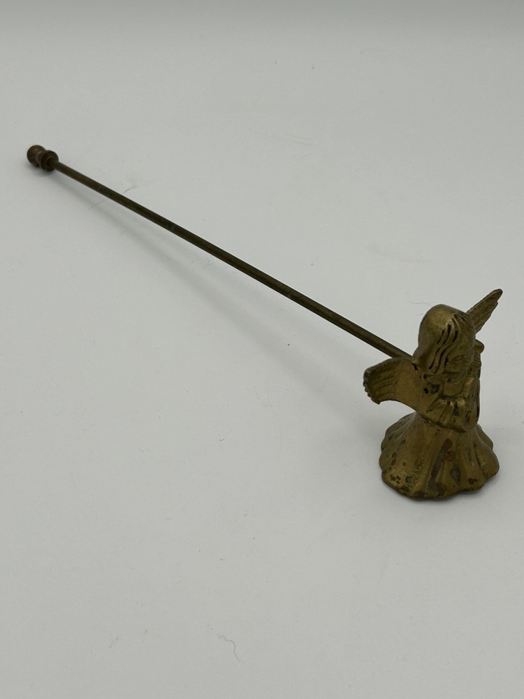 Long Handle Brass Cherub Angel Candle Snuffer