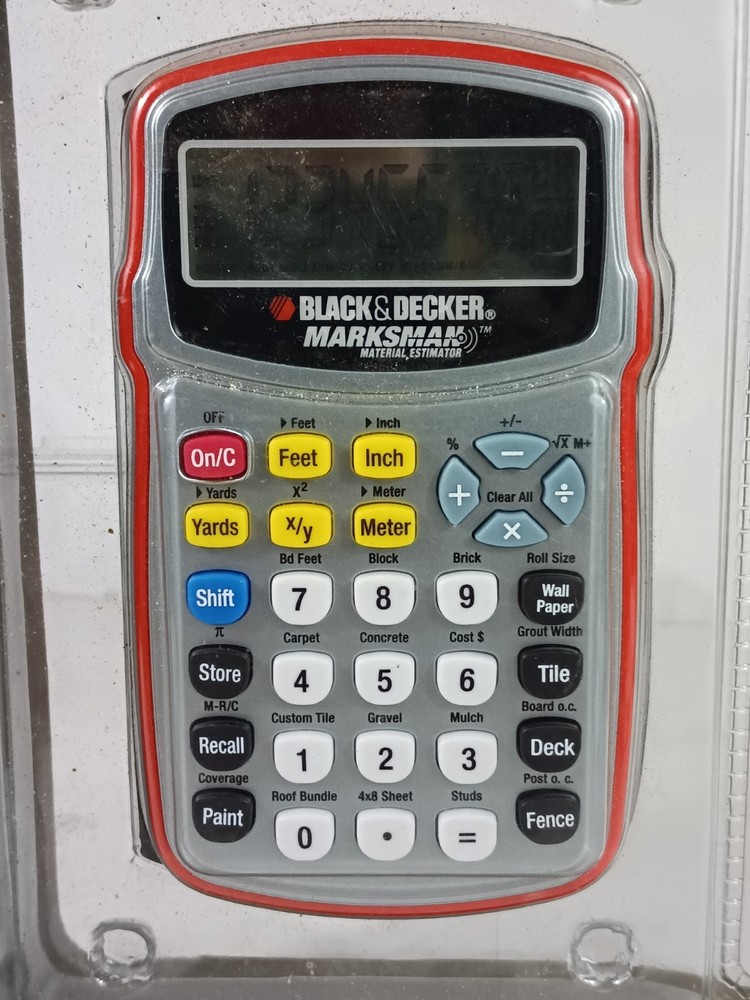 Black & Decker Marksman Material Estimator Calculator Model BDCAL100 - New