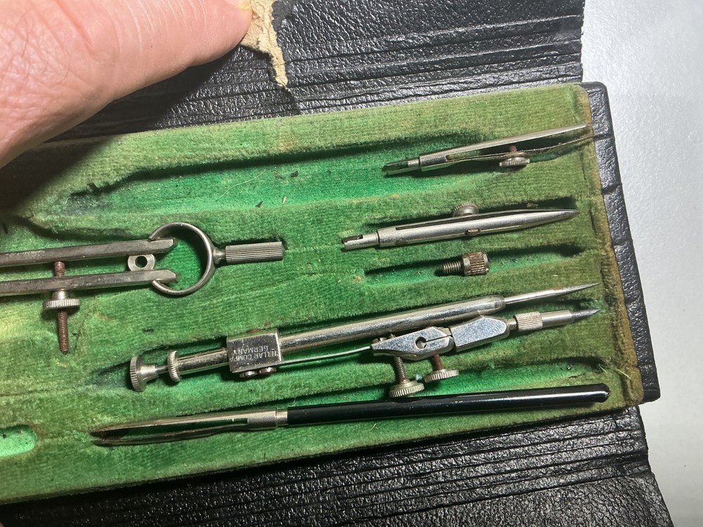 Vintage Steller Drafting Tools Incomplete Sets