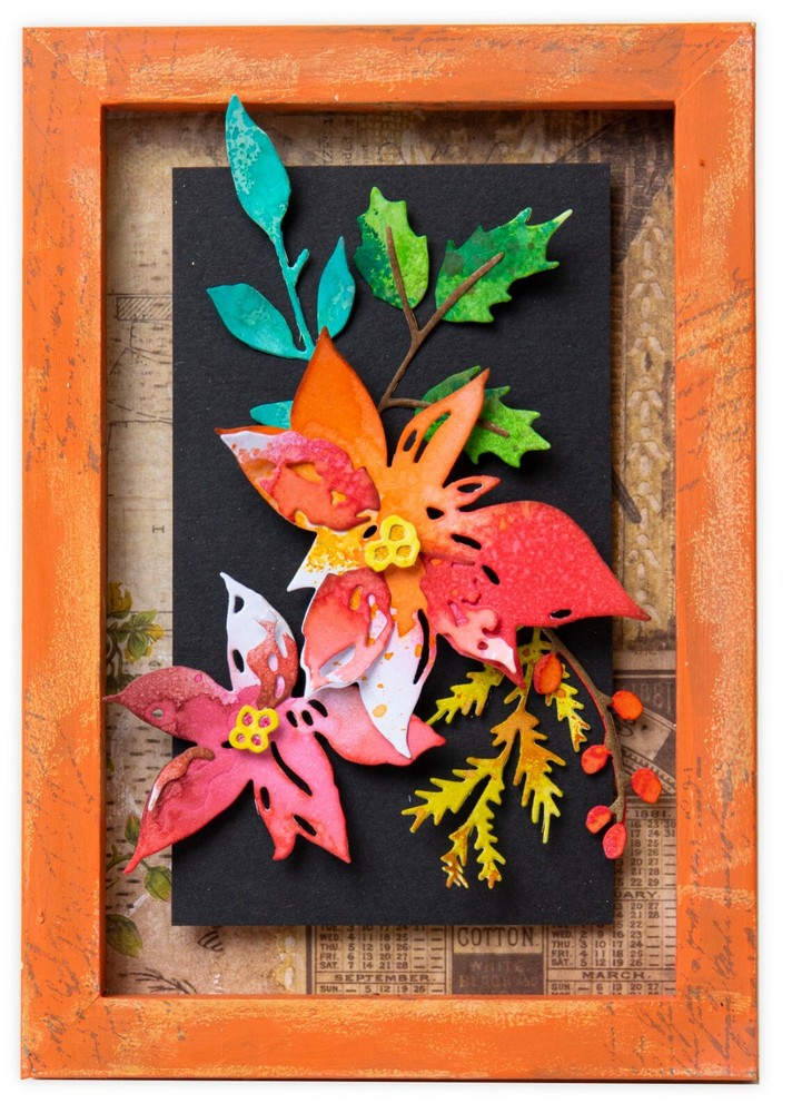 Sizzix Thinlits Festive Bouquet 6pc set #665565 Retail $21.99 by Tim Holtz