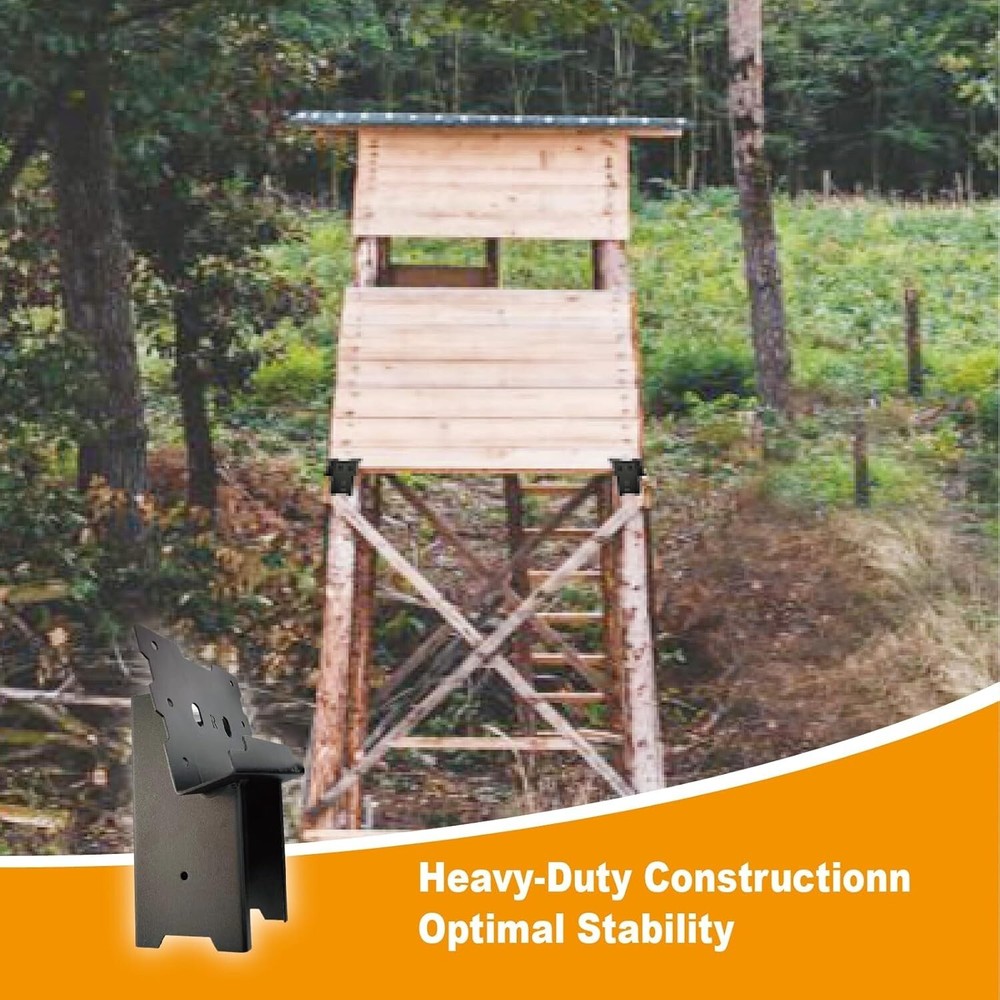 4 Pack Outdoor Multi-Use Angle Brackets 4x4 Platform Bracket for Hunting Blinds