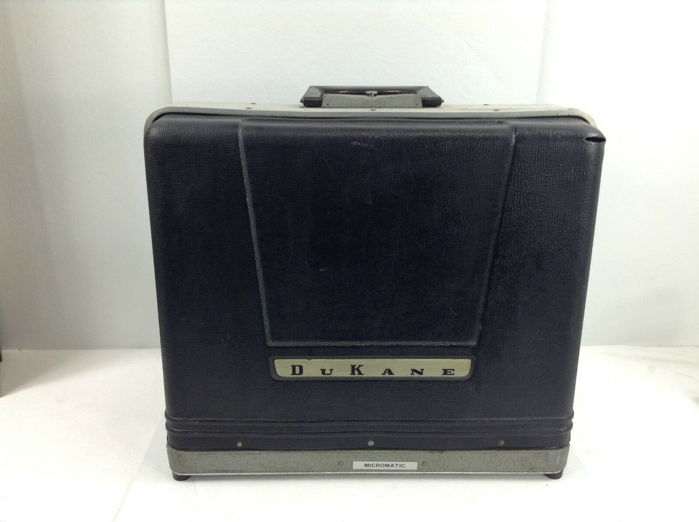 DuKane Micromatic Classroom Projector/Turntable w/ Case Model 14A390E