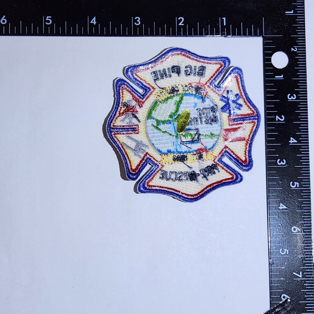 Big Pine Fire Department Patch. Great Condition!