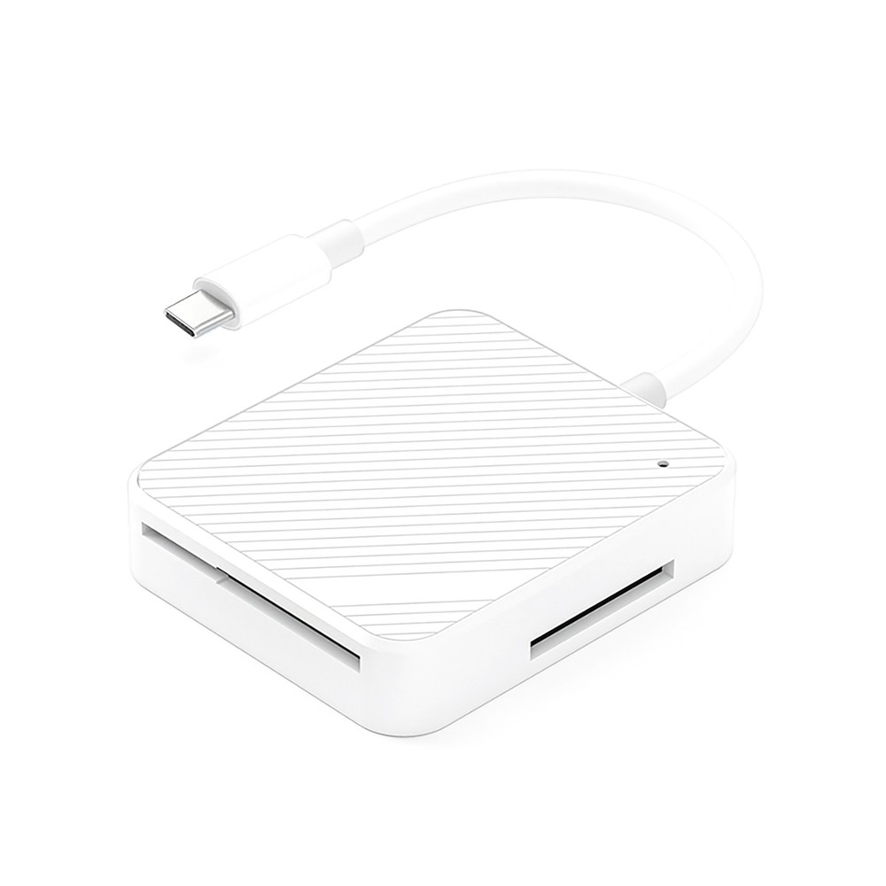 USB-C M2 SD SM XD Card Reader Compact Flash Reader 4-Slot Memory Card Adapter