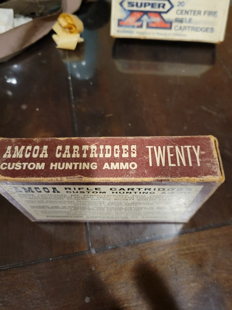 Amcoa Custom Hunting Ammo,vintage 270 Empty Box.