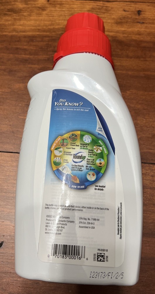 Roundup Weed & Grass Killer Concentrate, 35.2oz