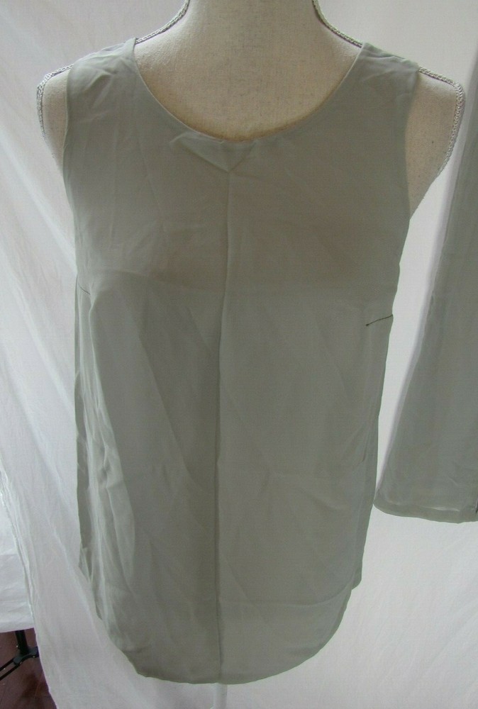 NWT Bridess Gray Sheer Tank, Jacket & Pant Size 2
