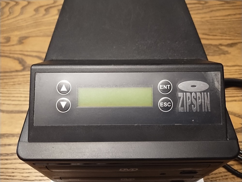 Zipspin CD/DVD Duplicator CD DVD Copier DVD-121-PRO-WM -- tested --