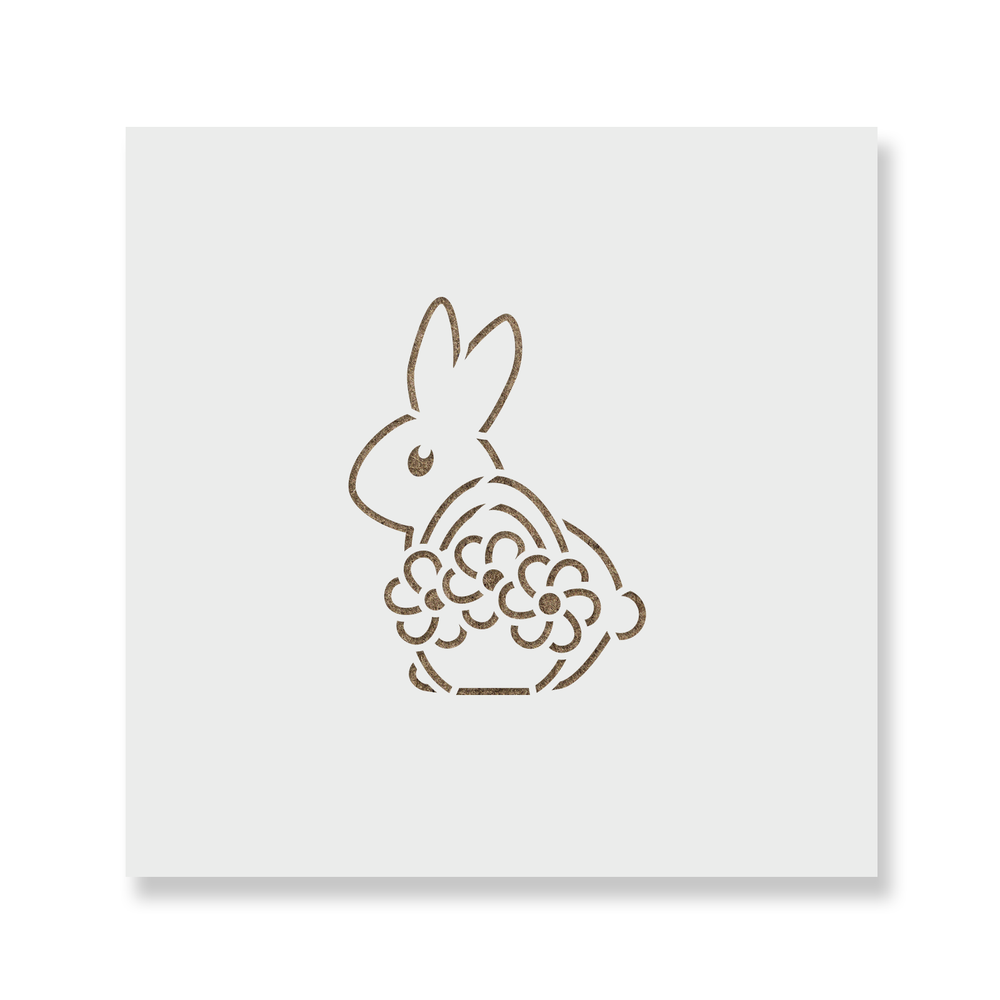 Easter Rabbit Cookie Stencil - Durable & Reusable Mylar Stencils