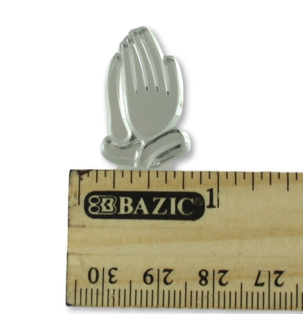 Mini Praying Hands Acrylic Charms Capias 24 Pieces