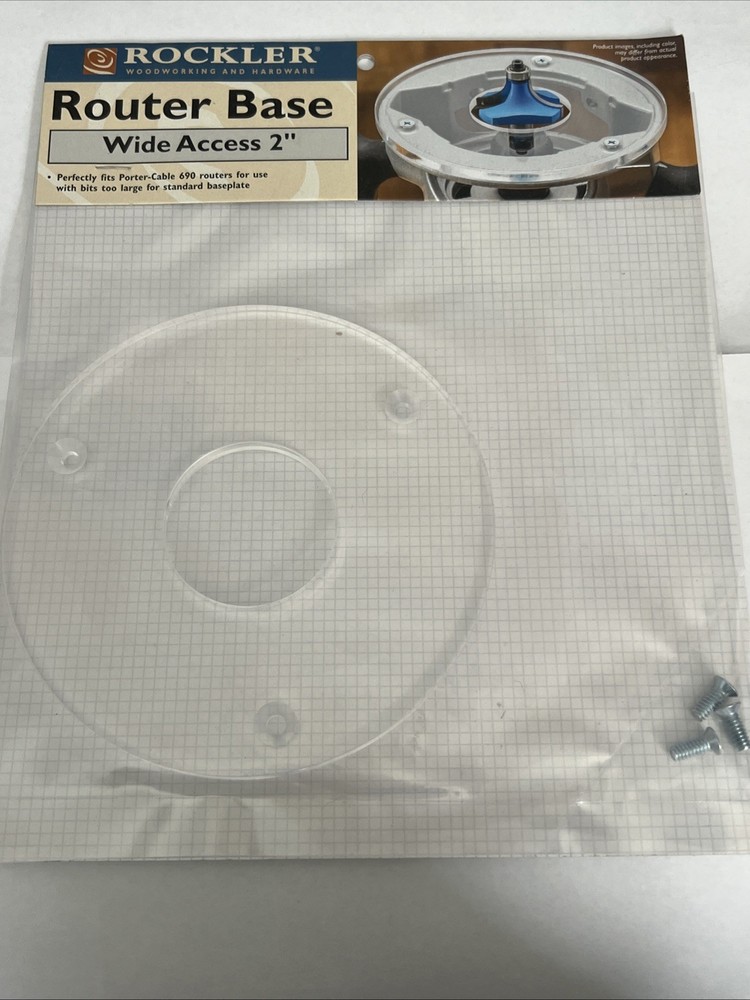 Rockler Router Base  Wide Access 2 "  Fits Porter-Cable 690