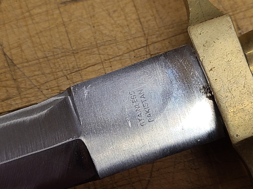 Renaissance Dagger ~ BRASS and BONE HANDLE