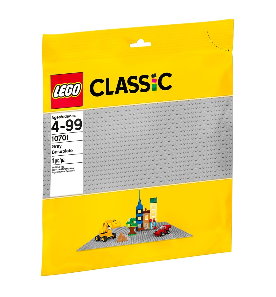 LEGO CLASSIC: Gray Baseplate (10701)