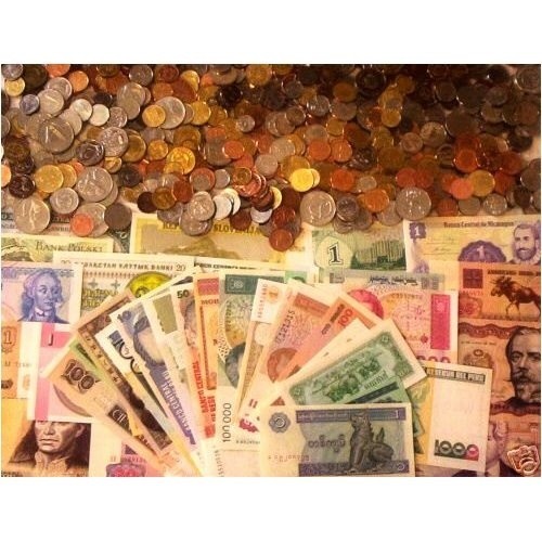 ***TREASURE HUNT!*** 25 DIFFERENT FOREIGN COINS + 7 DIFFERENT BANKNOTES! -