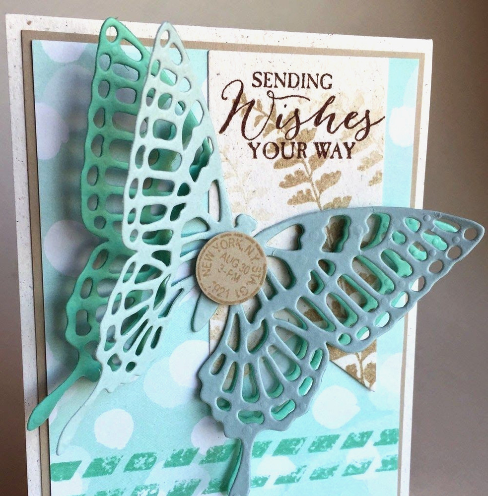 Stampin' Up BUTTERFLIES THINLITS DIES 3pc Set #137360 ALL OCCASION BUTTERFLY
