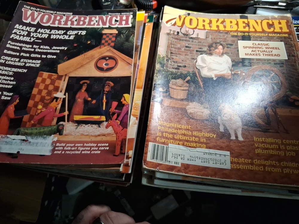 Workbench Magazine Bundle 25X Lot Various Issues Woodworking Hobbies