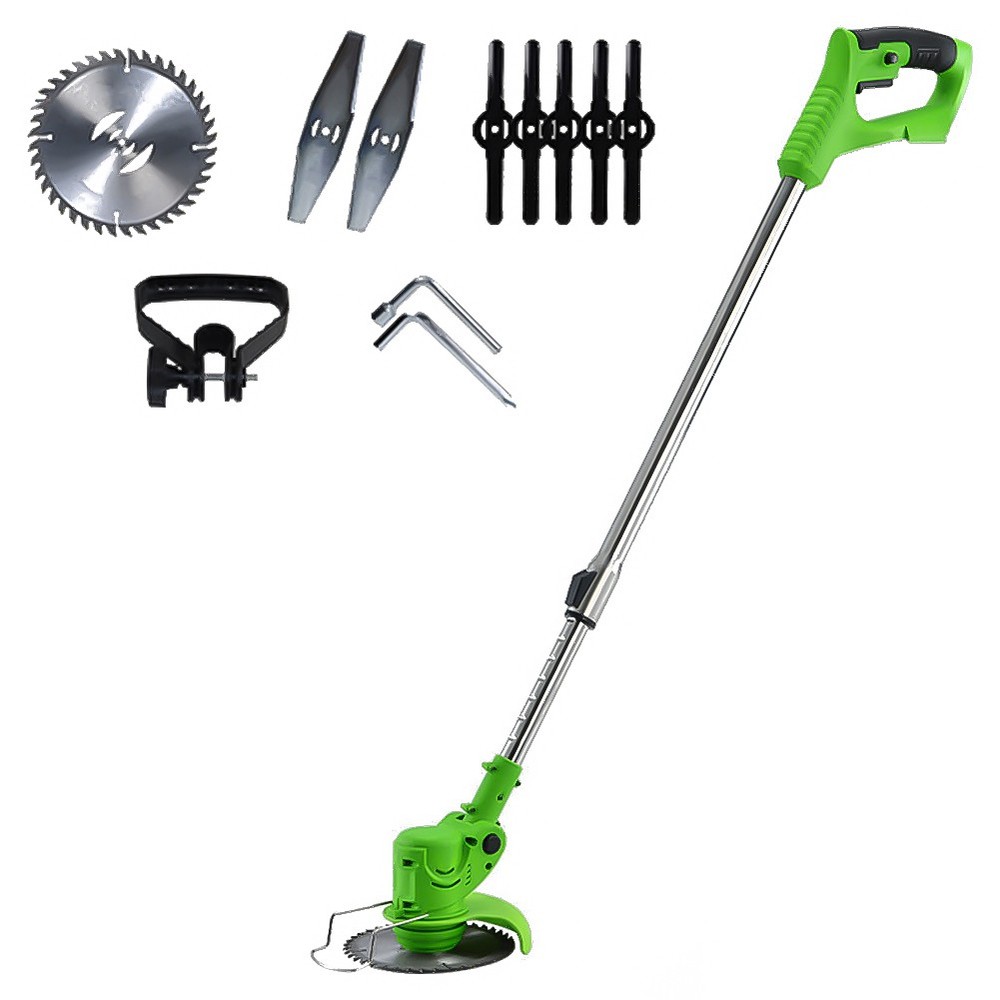 Electric Cordless Grass String Trimmer Lawn Edger Weed Wacker Cutter +2PCBattery