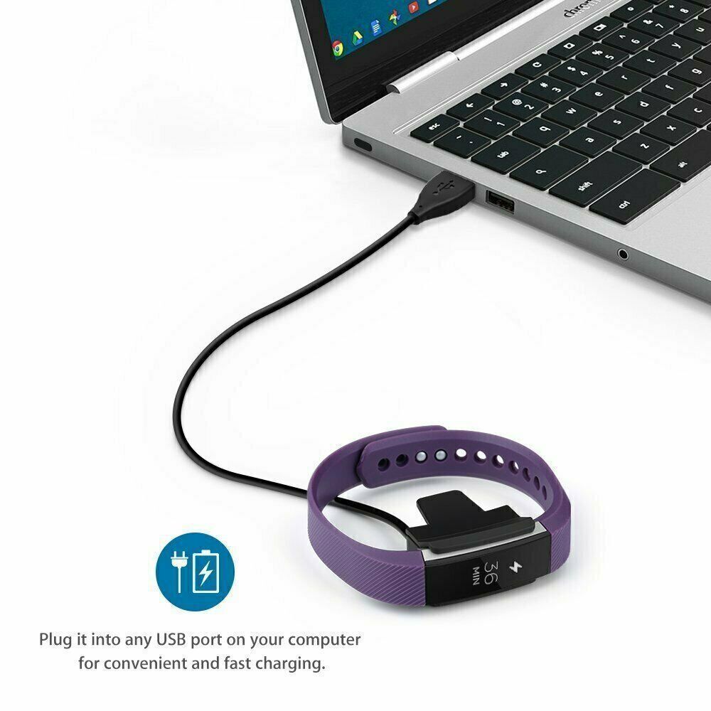 2Pcs Charger For Fitbit Charge 2 Activity Wristband Usb Charging Cable Cord Wire