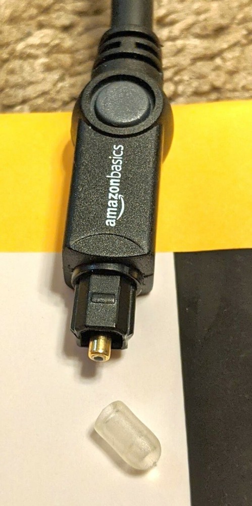 2-pack Amazon Basics Digital Optical Audio Toslink Cable Black TESTED 6’ feet