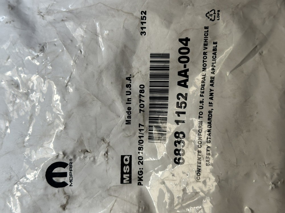 Genuine Mopar Fascia Bracket Right 68381152AA