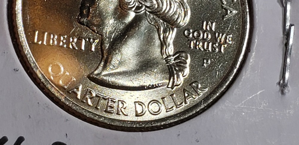 2004 P IOWA quarter Error *strike through Lamination Error* ? MS Uncirculated