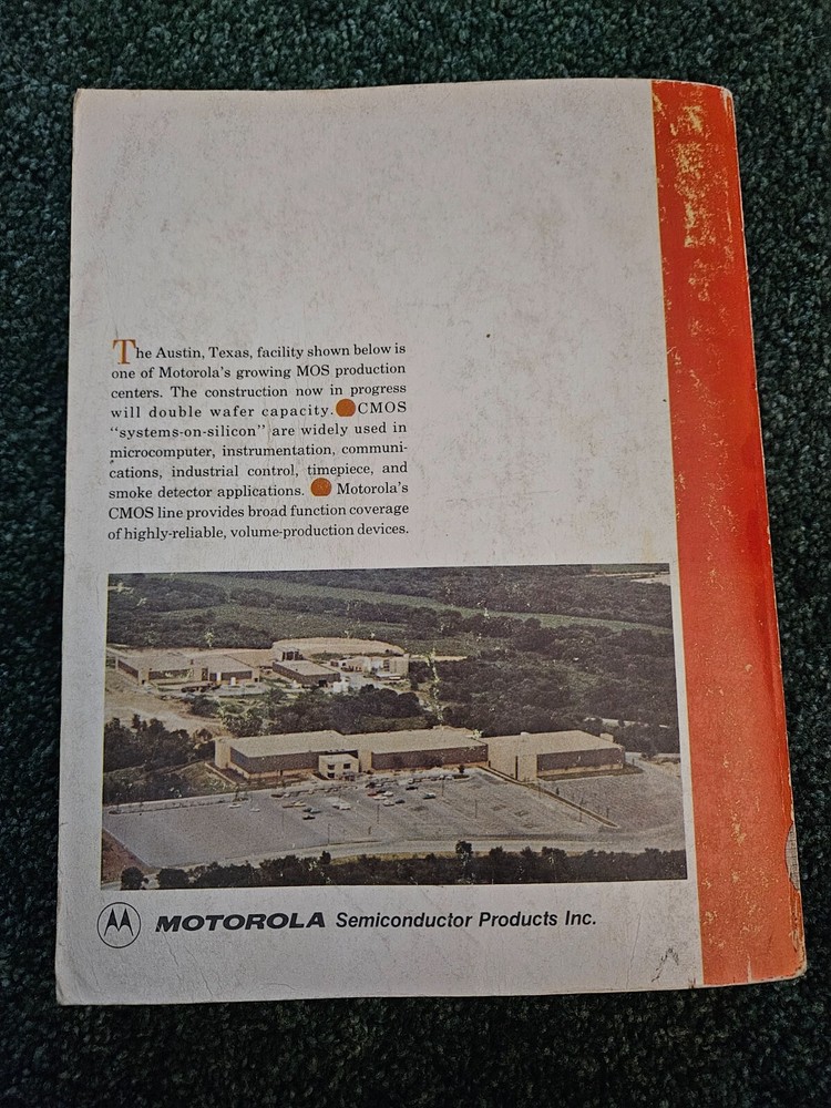 Motorola CMOS Integrated Circuits Paperback 1978