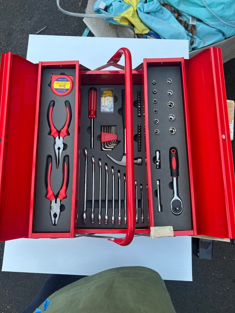 3-layer ProSkill metal tool box - Model PS-3LAY