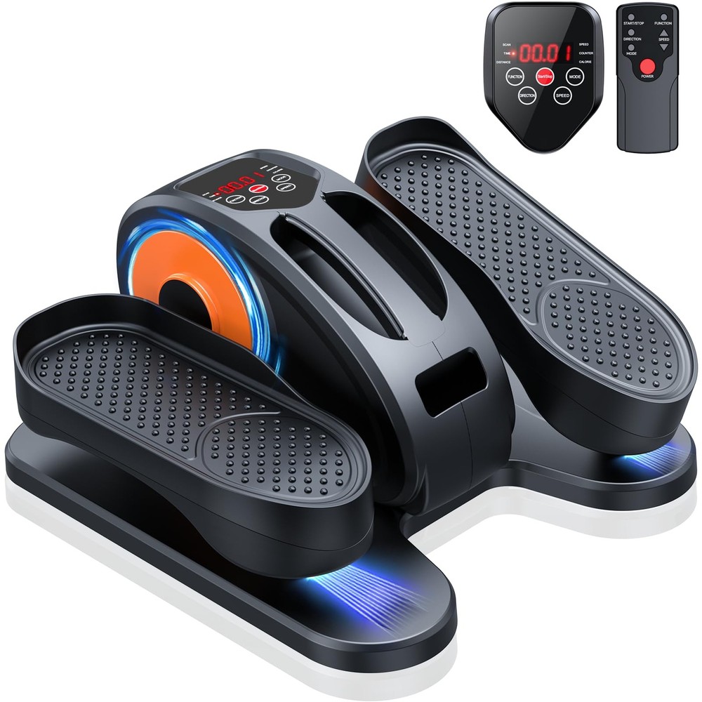 Under Desk Elliptical Machine, Electric Elliptical Leg Exerciser for Seniors ...