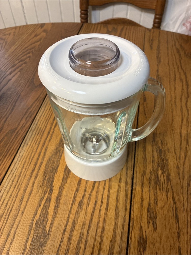 Cuisinart Smart Power Duet Processor Blender Glass Pitcher & Blade BFP-703 White