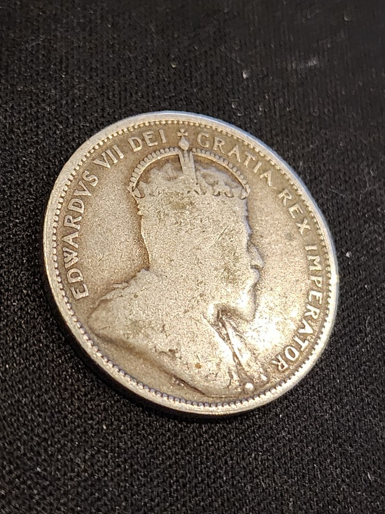 1902 Canada 25 Cents Silver Coin