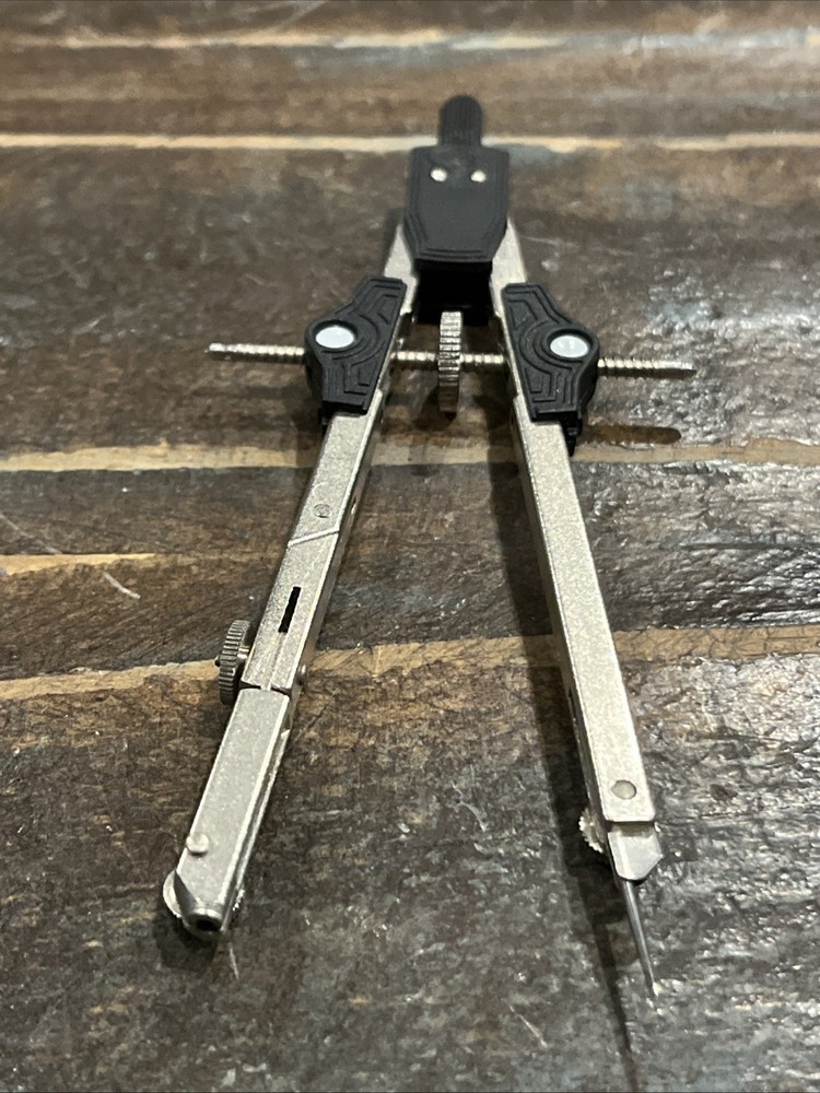 Vintage Metal Protractor -Helix