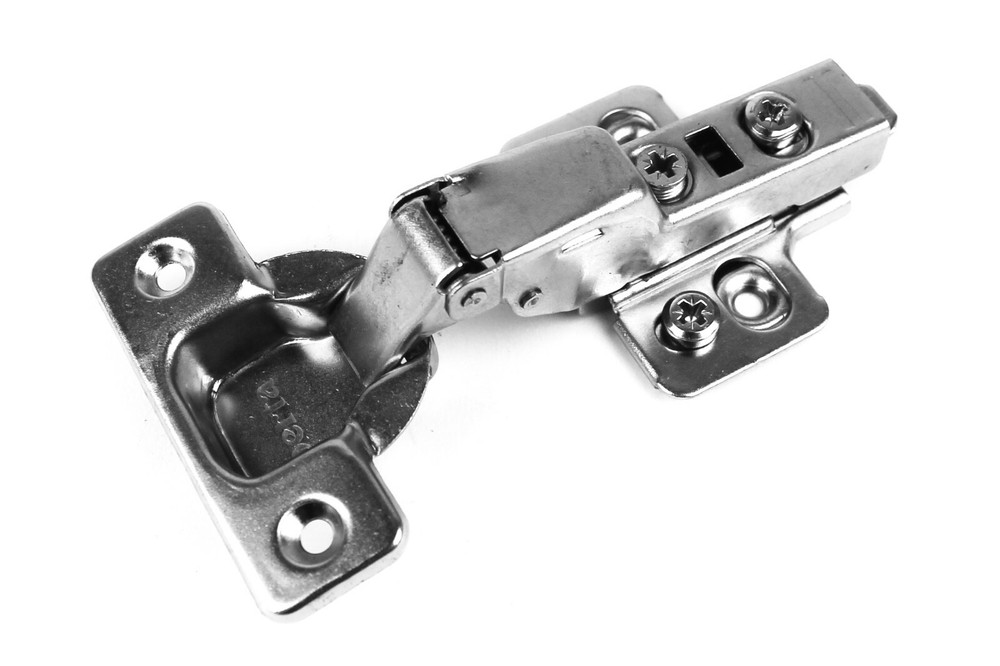 Berta  Half Overlay Soft Closing Frameless Cabinet Hinges (30 Pack)