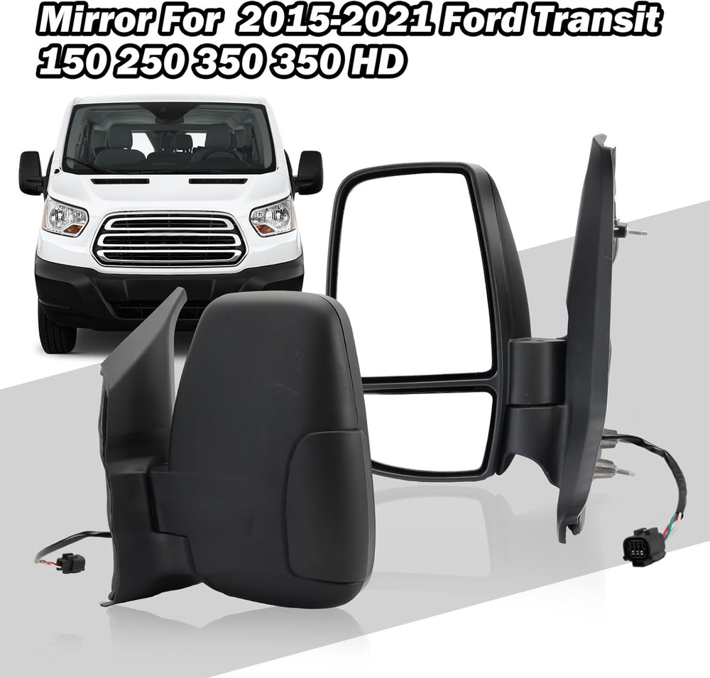 Driver Side Mirror,Mirror Assembly Compatible With 2015-2025 Ford Transit 150...
