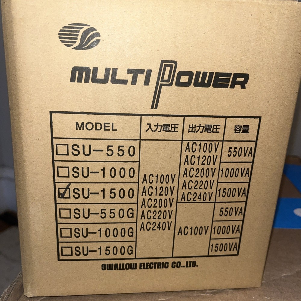 Multi Transformer 1500W (SU-1500-DN) Japan