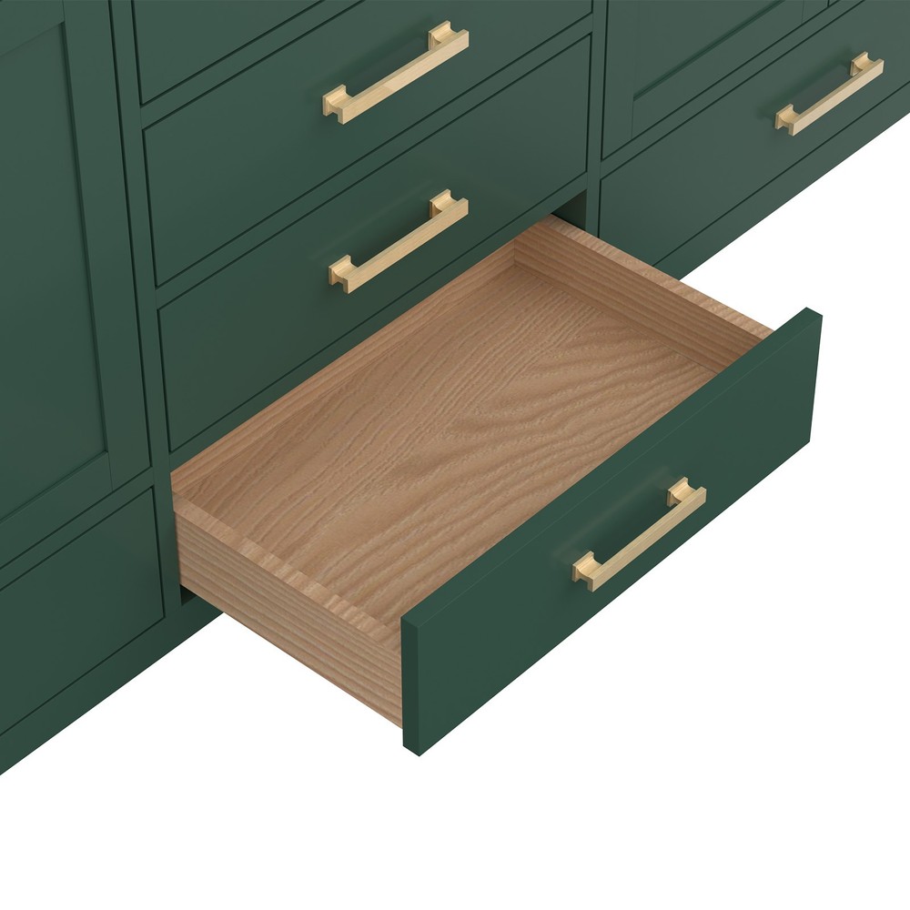 84'' Bathroom Vanity, Solid Wood Frame Bathroom Storage Cabinet, Freestanding